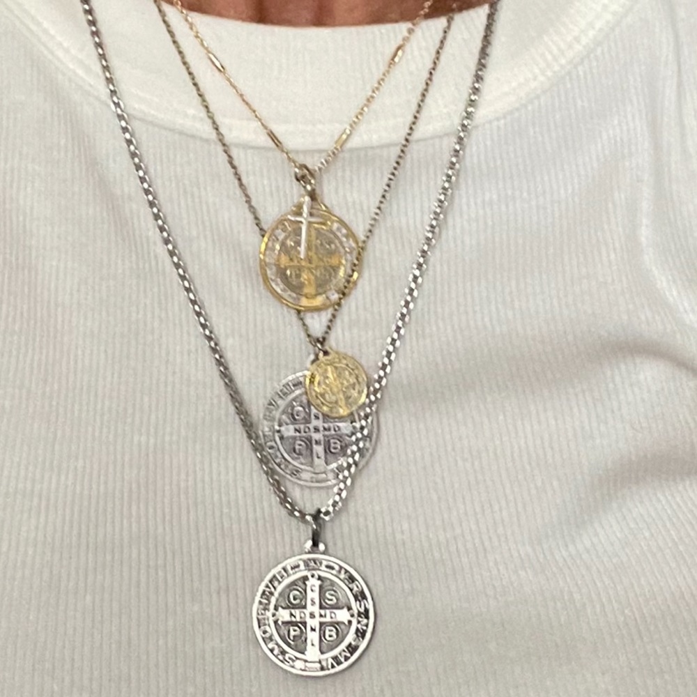 Example of 3 necklaces stacked for @villaftc. Top necklace is yours I made 16”